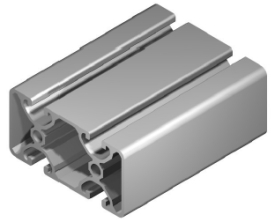 aluminium profile with twin slots