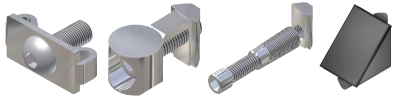 aluminium profile connectors