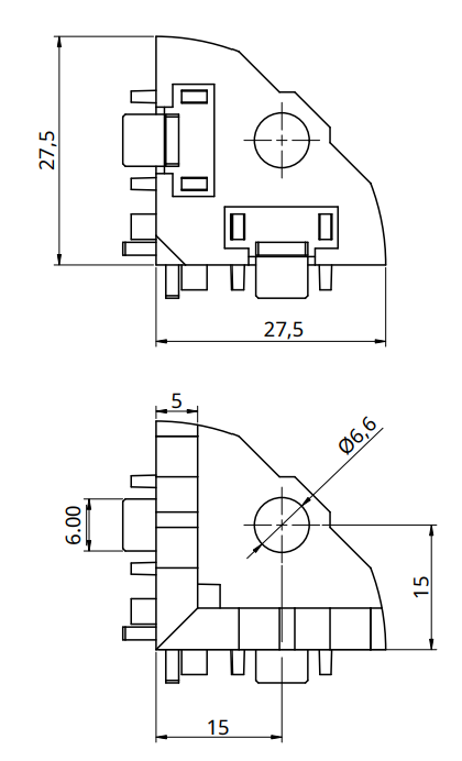 17.06.0217 3 Way Connector