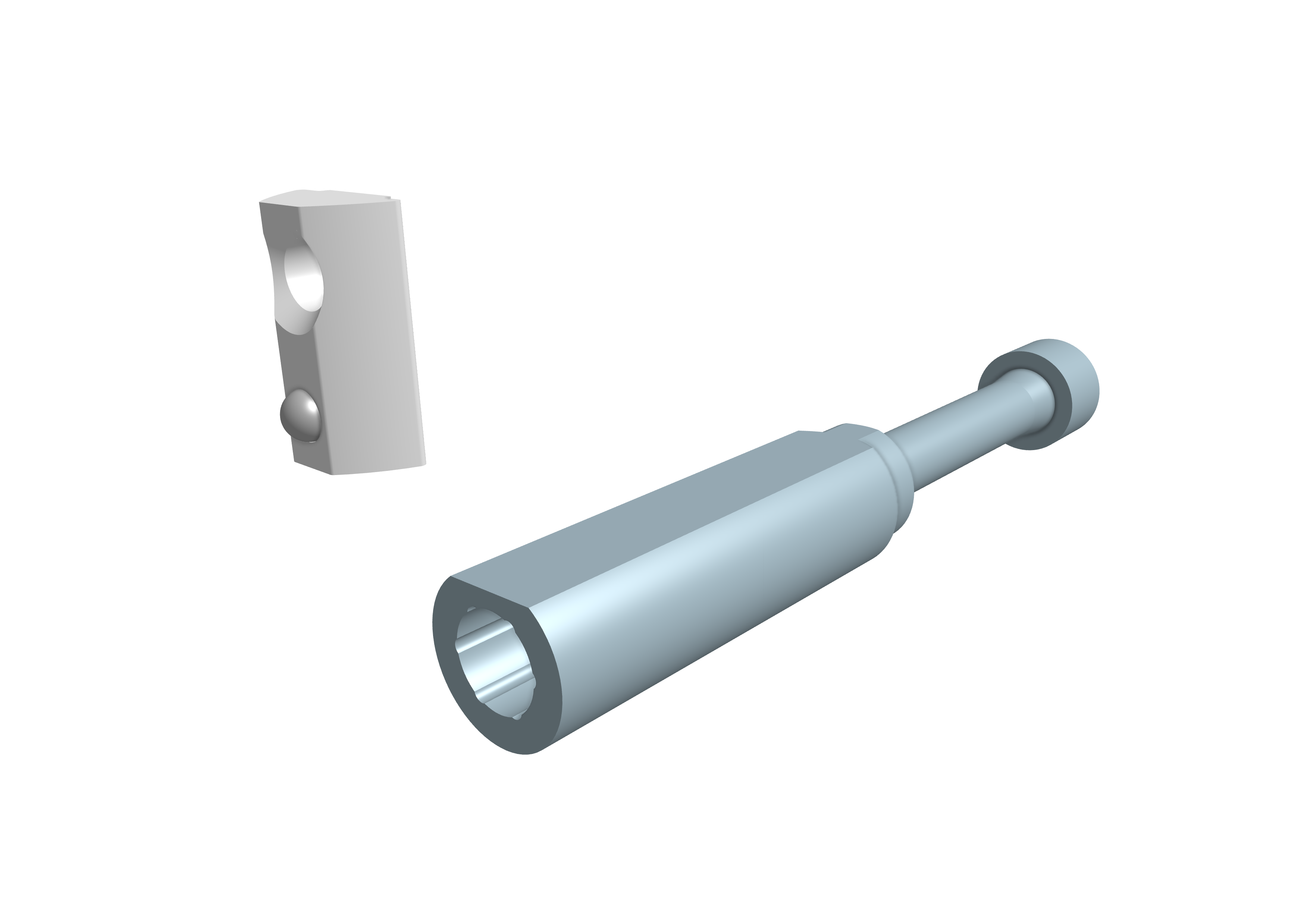 Profile Element No Drill Connector Single End 30mm – Series 8 - Valuframe Ltd